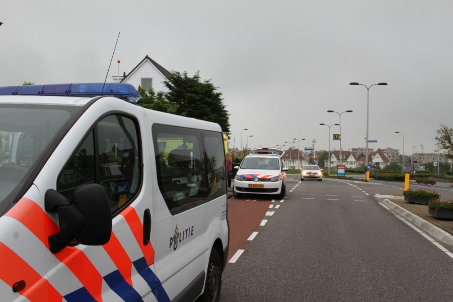 Ongeval Fiets contra auto Piethein Plein Noordwijk